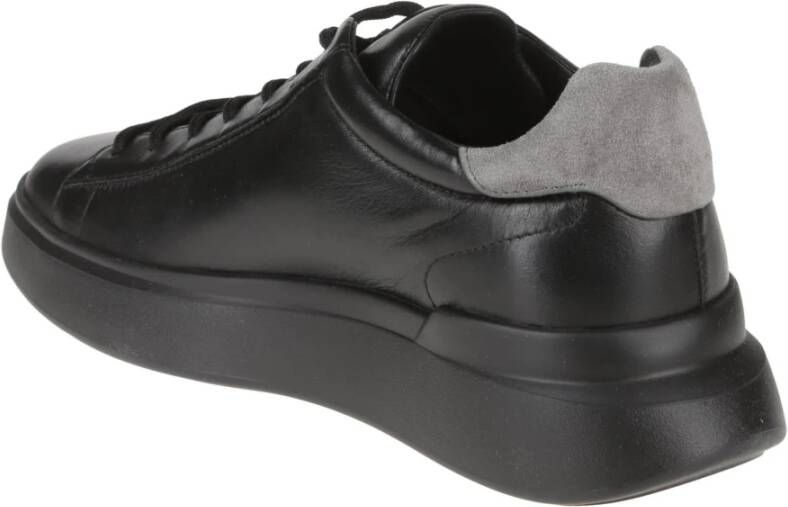 Hogan Platte Schoenen Rebel Pelle Black Heren