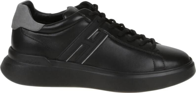 Hogan Platte Schoenen Rebel Pelle Black Heren