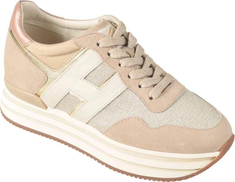 Hogan Platte schoenen voor vrouwen Beige Dames