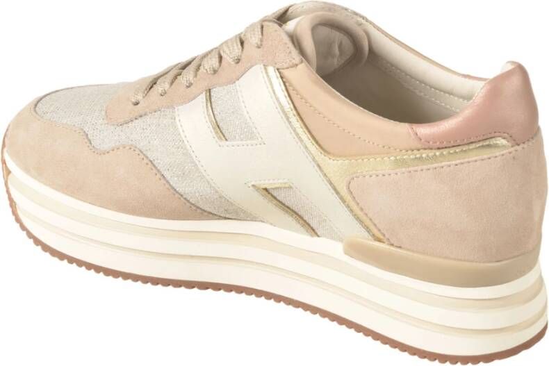 Hogan Platte schoenen voor vrouwen Beige Dames