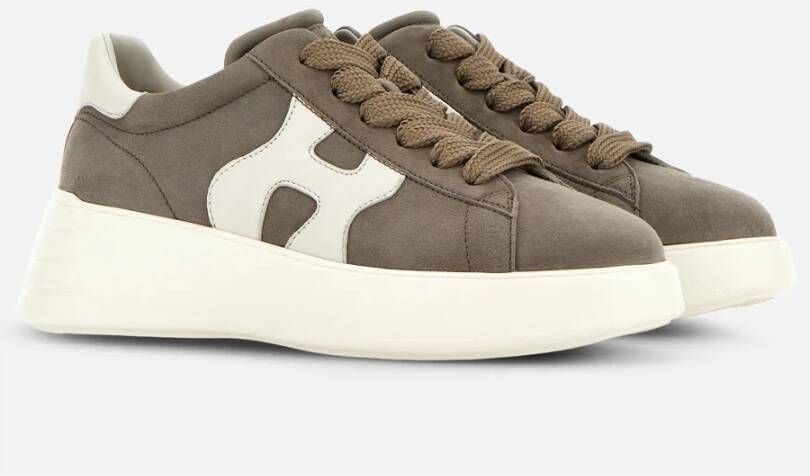 Hogan Rebel Dames Suède Sneakers Brown Dames