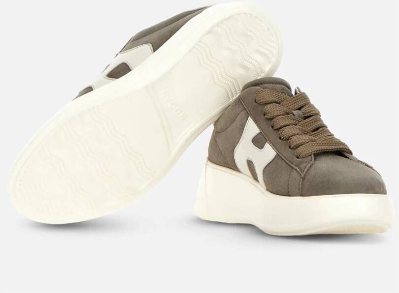 Hogan Rebel Dames Suède Sneakers Brown Dames