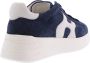 Hogan Blauwe Suède Sneakers met Golvende Side H Blauw Dames - Thumbnail 3