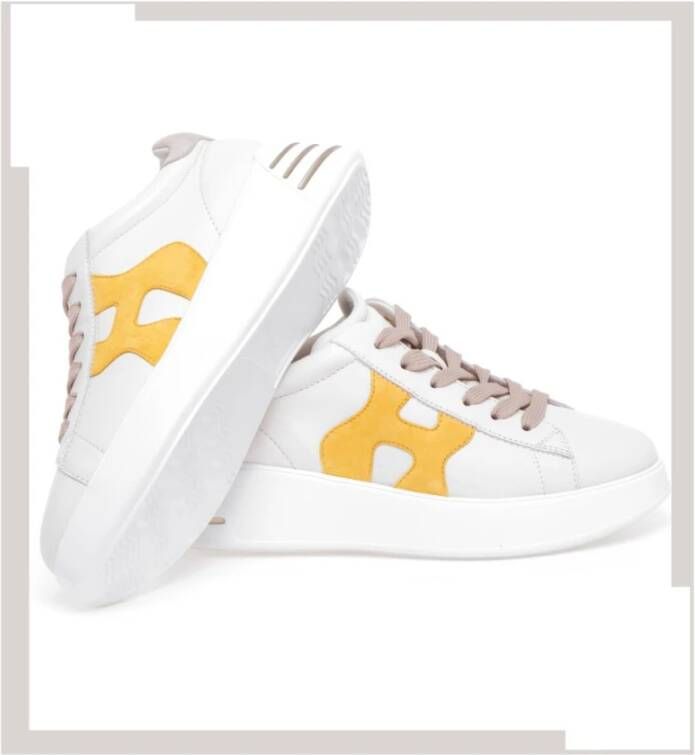 Hogan Rebel Leren Sneakers met Memory Foam White Dames