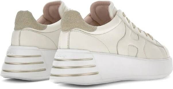 Hogan Rebel Yogurt Leren Sneakers Beige Dames