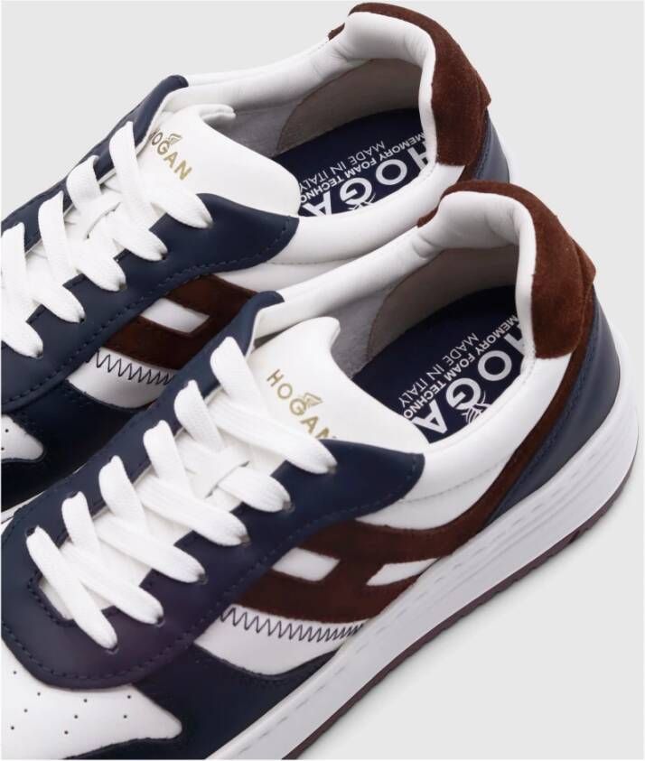 Hogan Retro-Flair Lichtgewicht Sneaker Blauw Heren