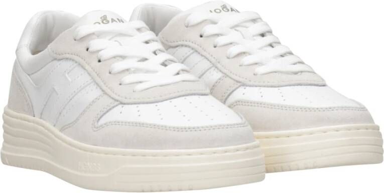 Hogan Retro-geïnspireerde H630 Sneakers White Heren