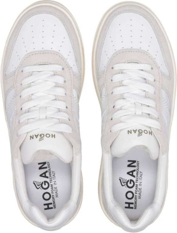 Hogan Retro-geïnspireerde H630 Sneakers White Heren