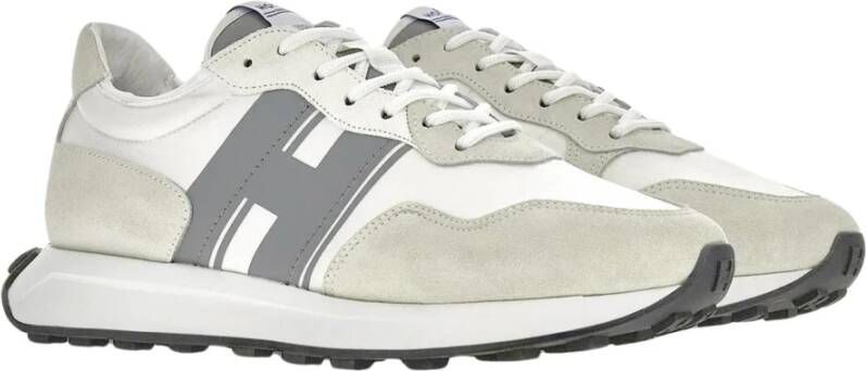 Hogan Retro Heren Sneaker met Stoer Karakter en Grip White Heren