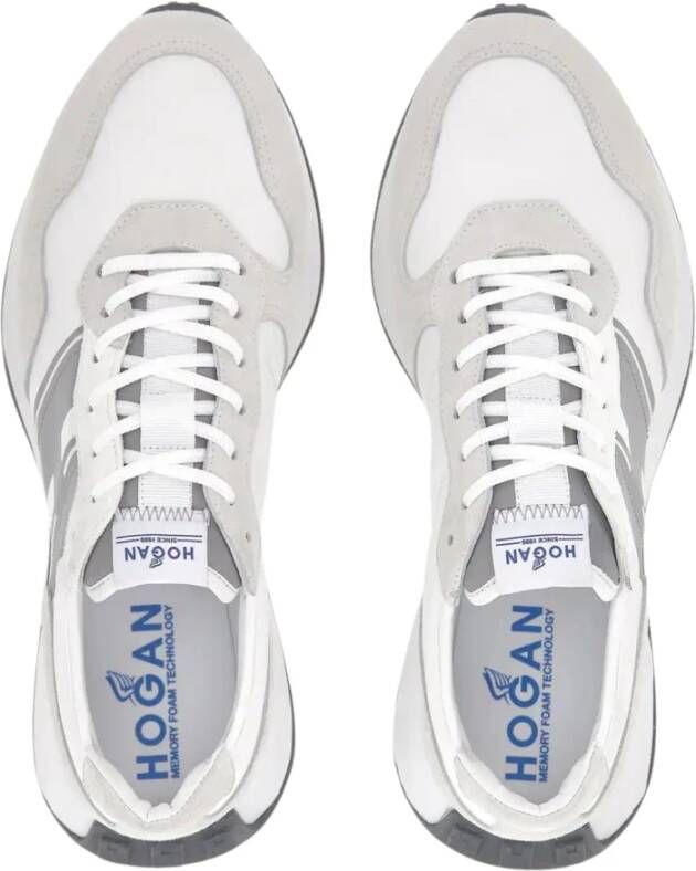 Hogan Retro Heren Sneaker met Stoer Karakter en Grip White Heren