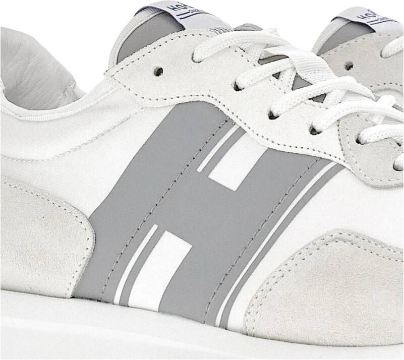 Hogan Retro Heren Sneaker met Stoer Karakter en Grip White Heren