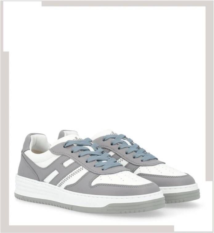 Hogan Retrostijl basketbalsneakers Gray Heren