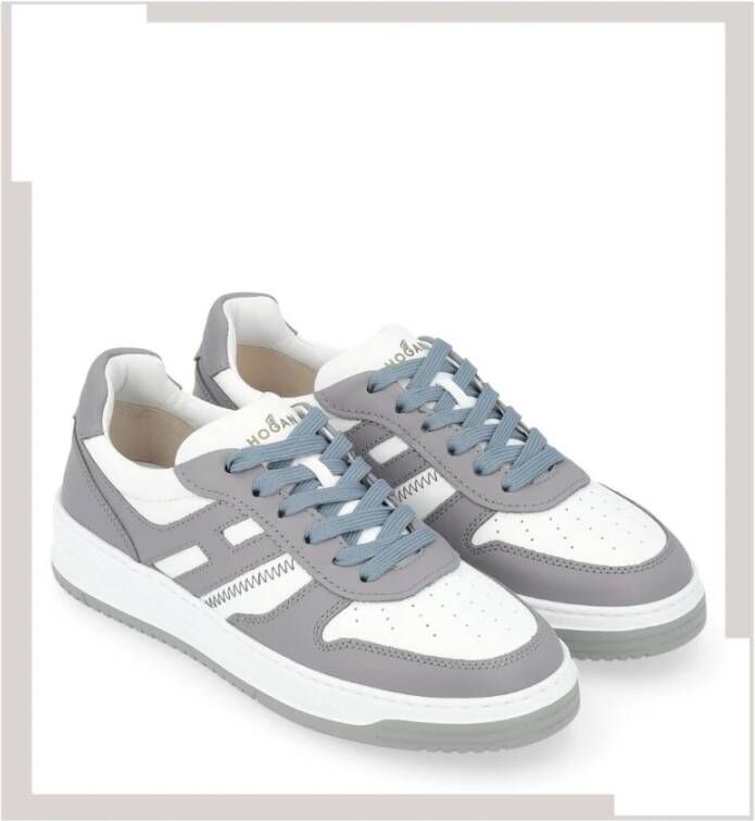 Hogan Retrostijl basketbalsneakers Gray Heren