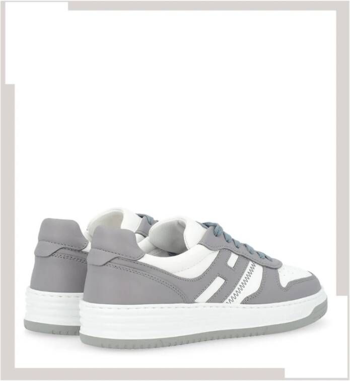 Hogan Retrostijl basketbalsneakers Gray Heren