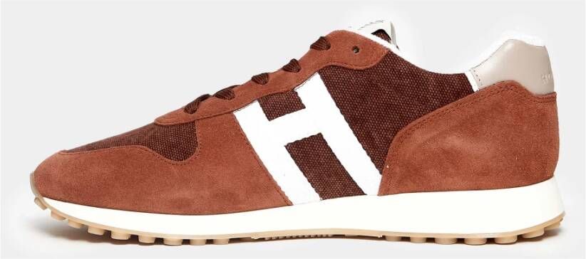 Hogan Rode Baksteen Sneakers Ss23 Brown Heren