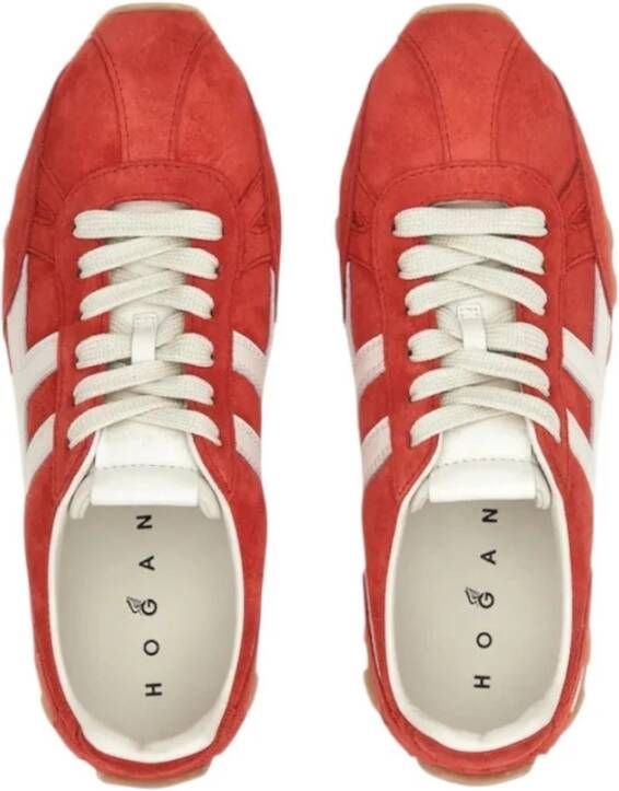 Hogan Rode sneakers met iconisch detail Red Dames