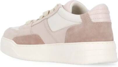 Hogan Roze Leren Sneakers met Ademende Details Pink Dames