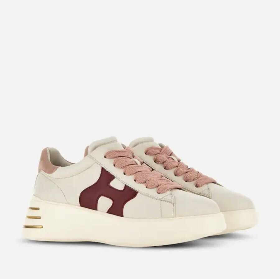 Hogan Roze Rebel Sneakers White Dames