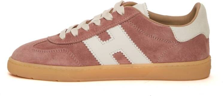 Hogan Roze Suède Sneakers Stijlvol Comfort Pink Dames