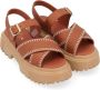 Hogan Sandals Brown Dames - Thumbnail 4