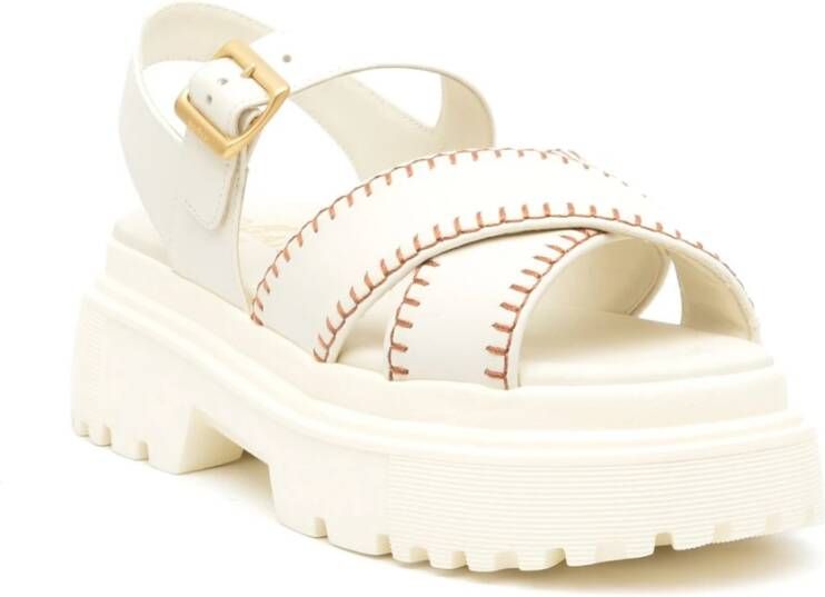 Hogan Sandals White Dames