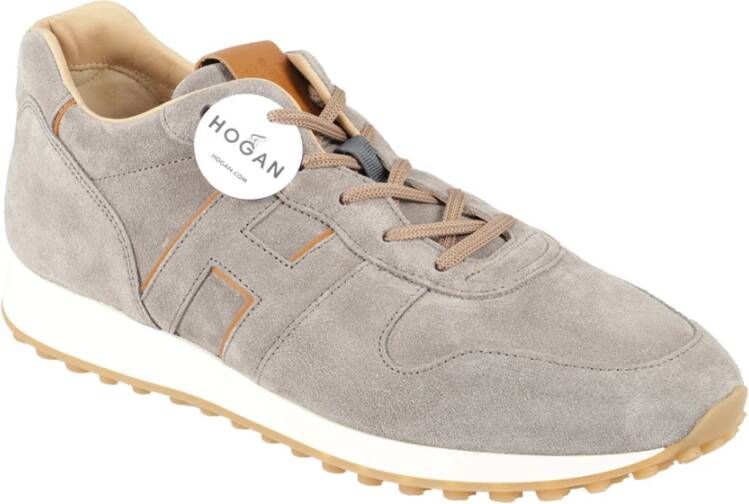 Hogan Sneaker Leren Stijl Beige Heren