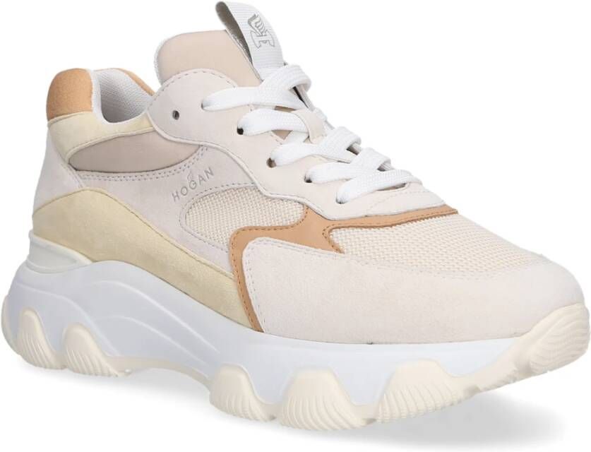 Hogan Sneakers van hoogwaardige Manager Stof Beige Dames