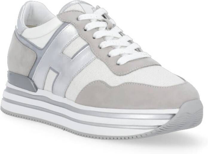 Hogan Natuurlijke Leren Sneakers Beige Dames