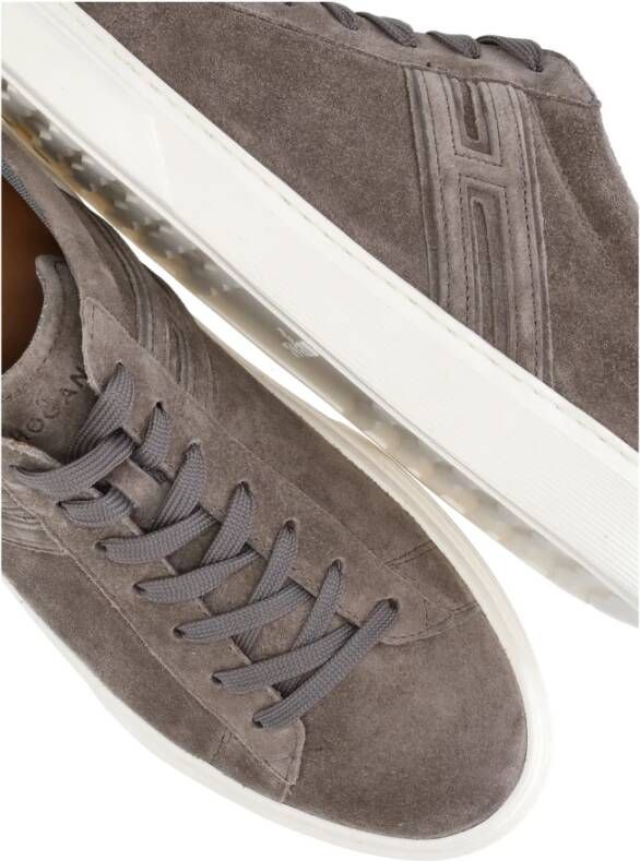 Hogan Beige Suède Leren Sneakers voor Heren Beige Heren