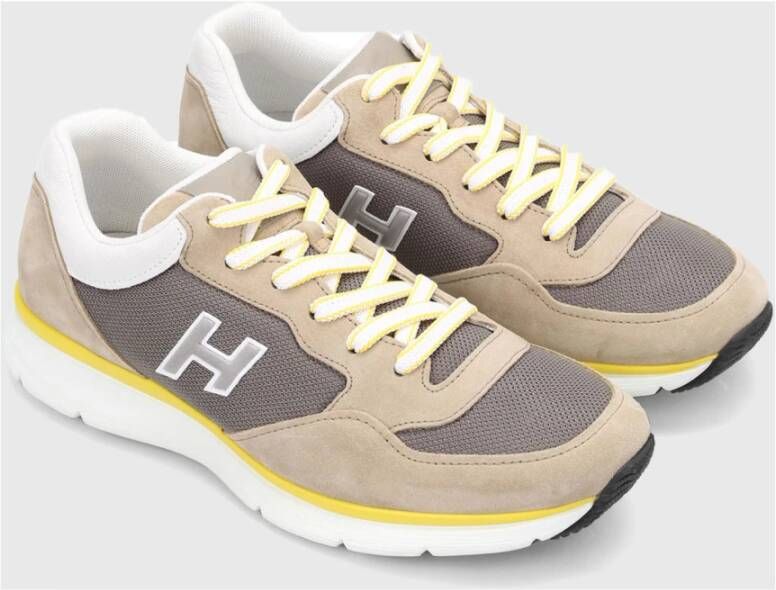 Hogan Suede Gym Sneakers Beige Heren