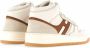 Hogan Leren High Top Sneakers Beige Heren - Thumbnail 3