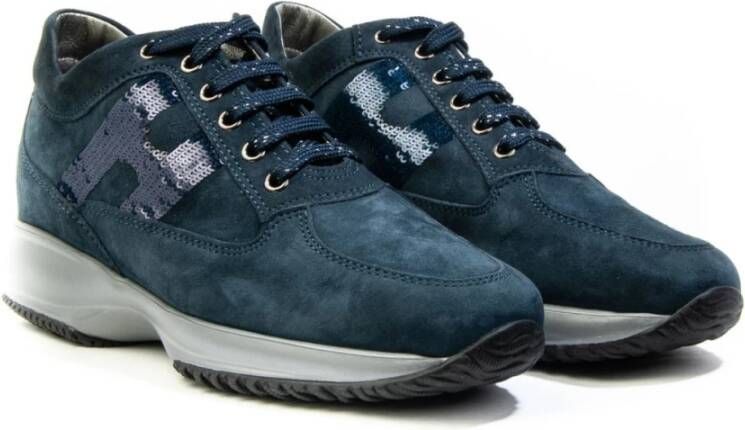 Hogan Interactieve Iconische Model Sneakers Blauw Dames