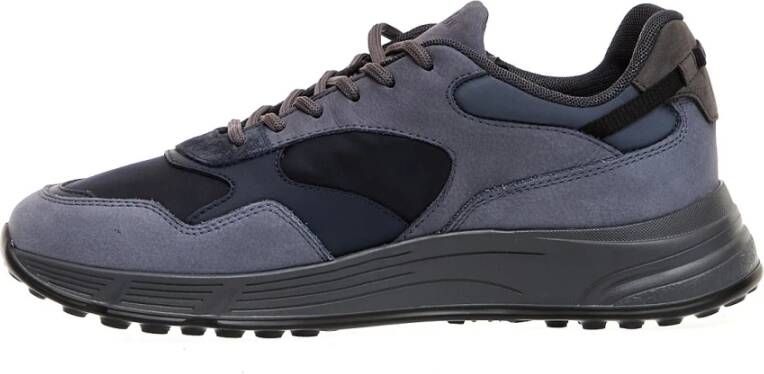 Hogan Hyperlilght Nabuk Blauwe Sneakers Blauw Heren