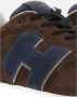 Hogan Stijlvolle Patch Sneakers voor Mannen Brown Heren - Thumbnail 6