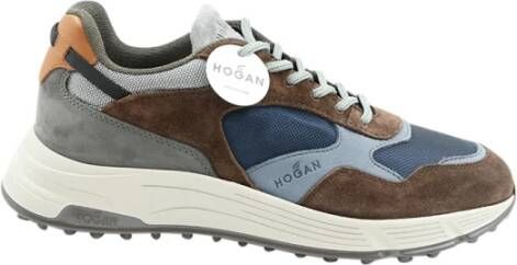 Hogan Bruine Suède Heren Sneakers Bruin Heren