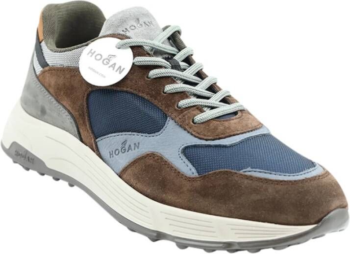 Hogan Bruine Suède Heren Sneakers Bruin Heren