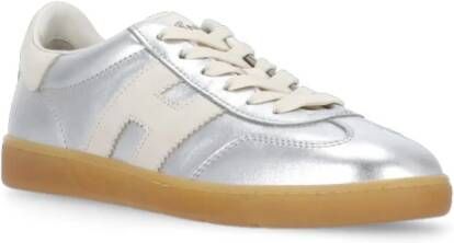 HOGAN Lage Sneakers Dames Cool Allacciato Maat: 42 Materiaal: Leer Kleur: Zilver - Foto 10