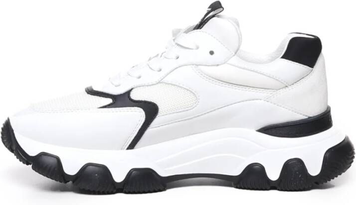 Hogan Witte Sneakers met Leer en Suède White Dames