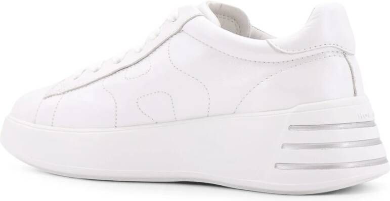 Hogan Sneakers met strass logo in leer White Dames