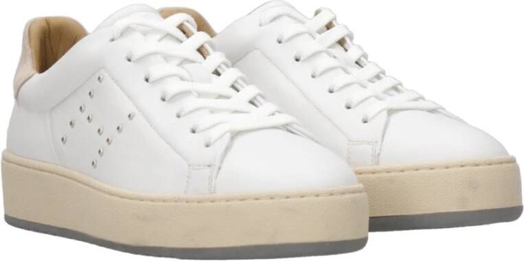 Hogan Sneakers met studs van leer White Dames