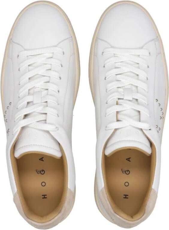 Hogan Sneakers met studs van leer White Dames