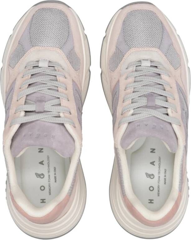 Hogan Sneakers met Suède en Stoffen Inzetstukken Multicolor Dames