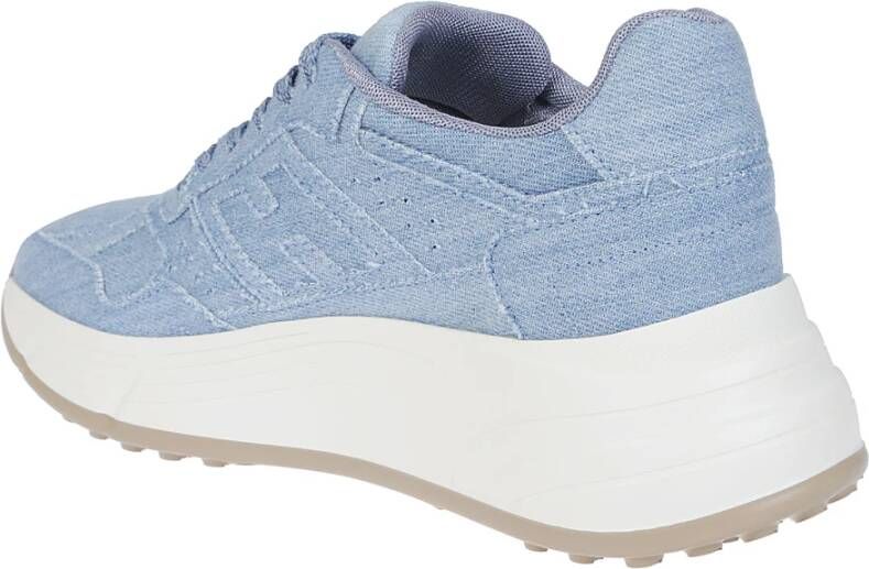 Hogan Sneakers van denimstof met memory foam Blue Dames