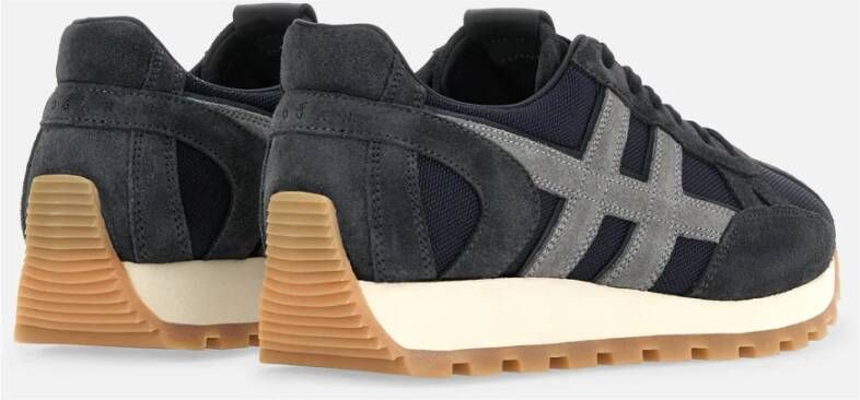 Hogan Sneakers van suède en stof met leren details Blue Heren