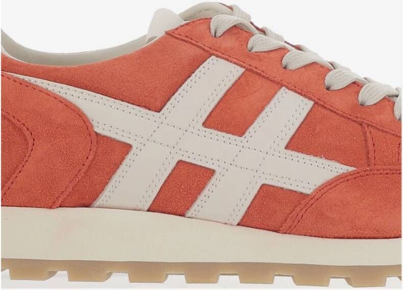 Hogan Sneakers van suède met H-detail Orange Heren