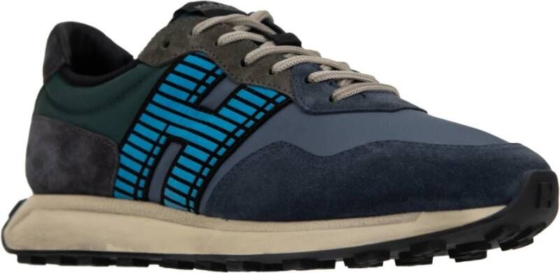 Hogan Sneakers van suède met leren voering Blue Heren