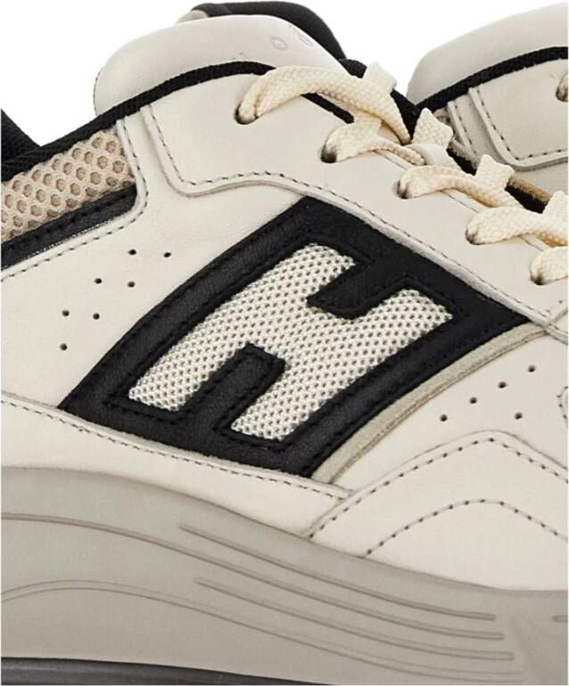 Hogan Sneakers van suède met logopatch White Heren