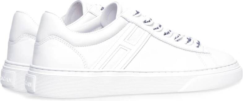 Hogan Vintage-geïnspireerde leren sneakers Wit Dames