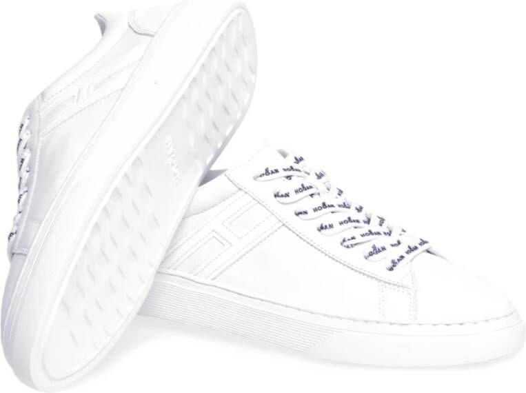 Hogan Vintage-geïnspireerde leren sneakers Wit Dames