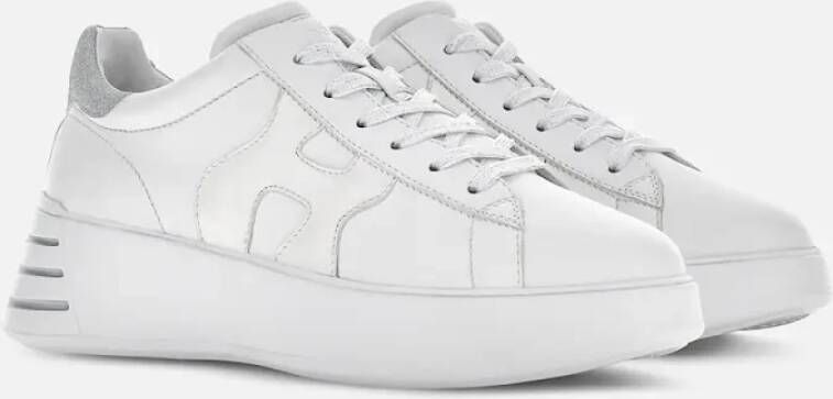 Hogan Witte platte sneakers voor vrouwen Wit Dames